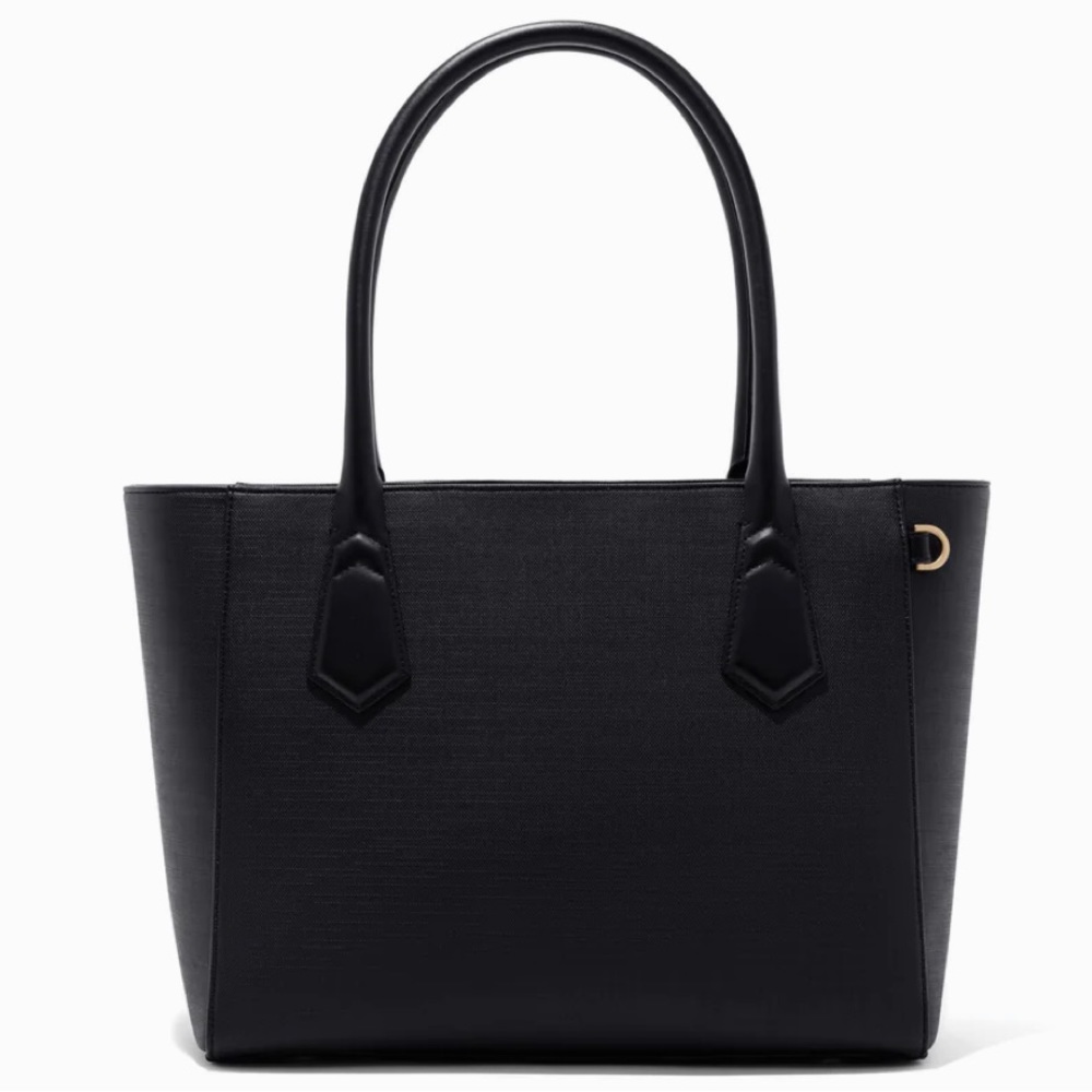 Dagne Dover Black Textured Tote
